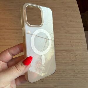 Sonix Peach/Clear Phone Case with MagSafe Compatibility